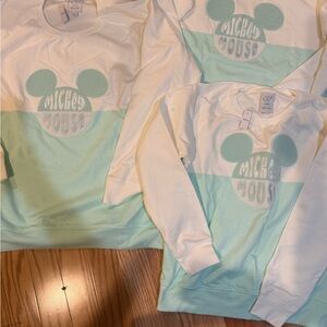 Disney White and Mint Lounge Sweatshirt
